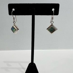 Vintage Abalone 925 Sterling Silver Earring